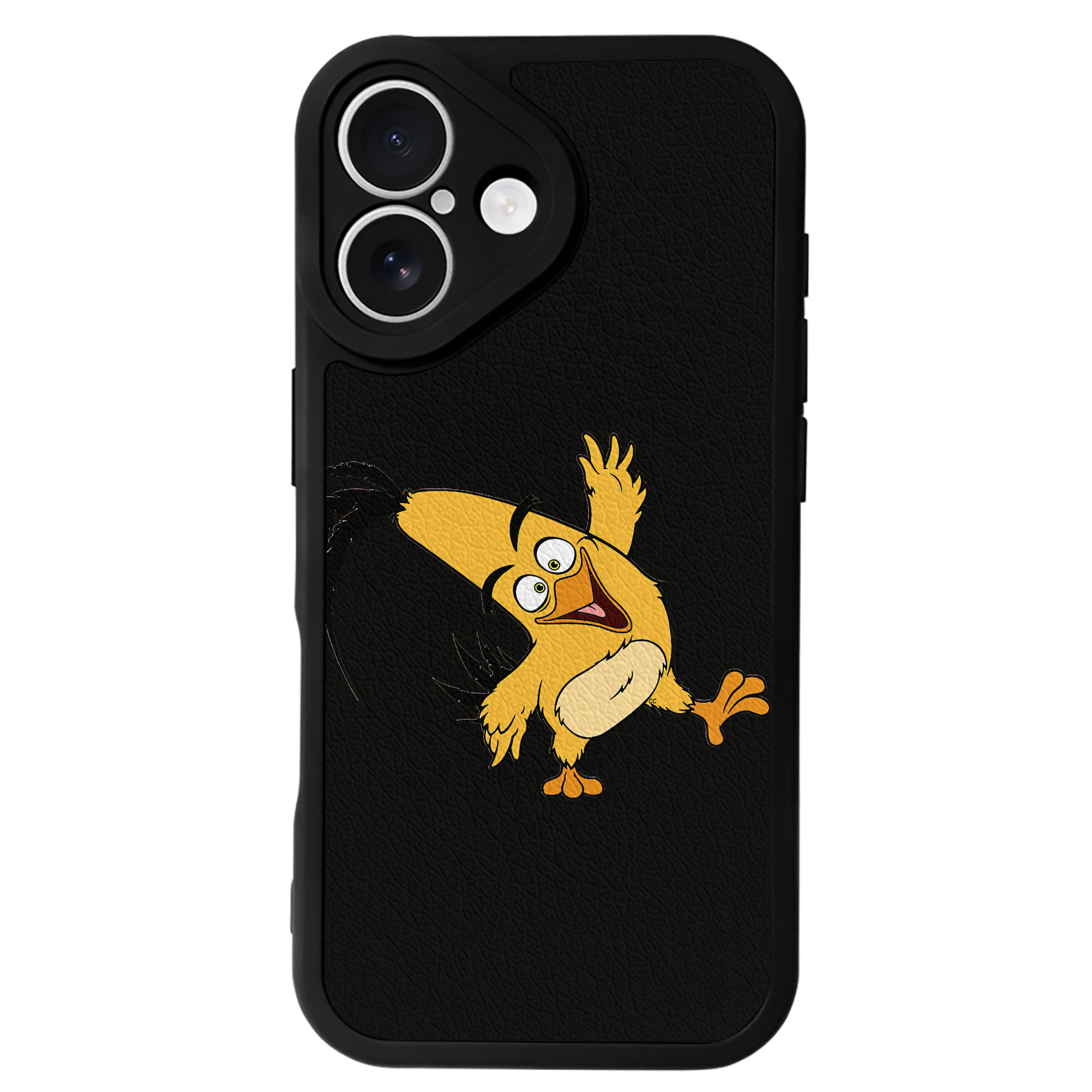 （画像用） Angry Birds アングリーバード 【iPhone 16シリーズ対応】シリコンスマホケース（レザー調） 材質：シリコン